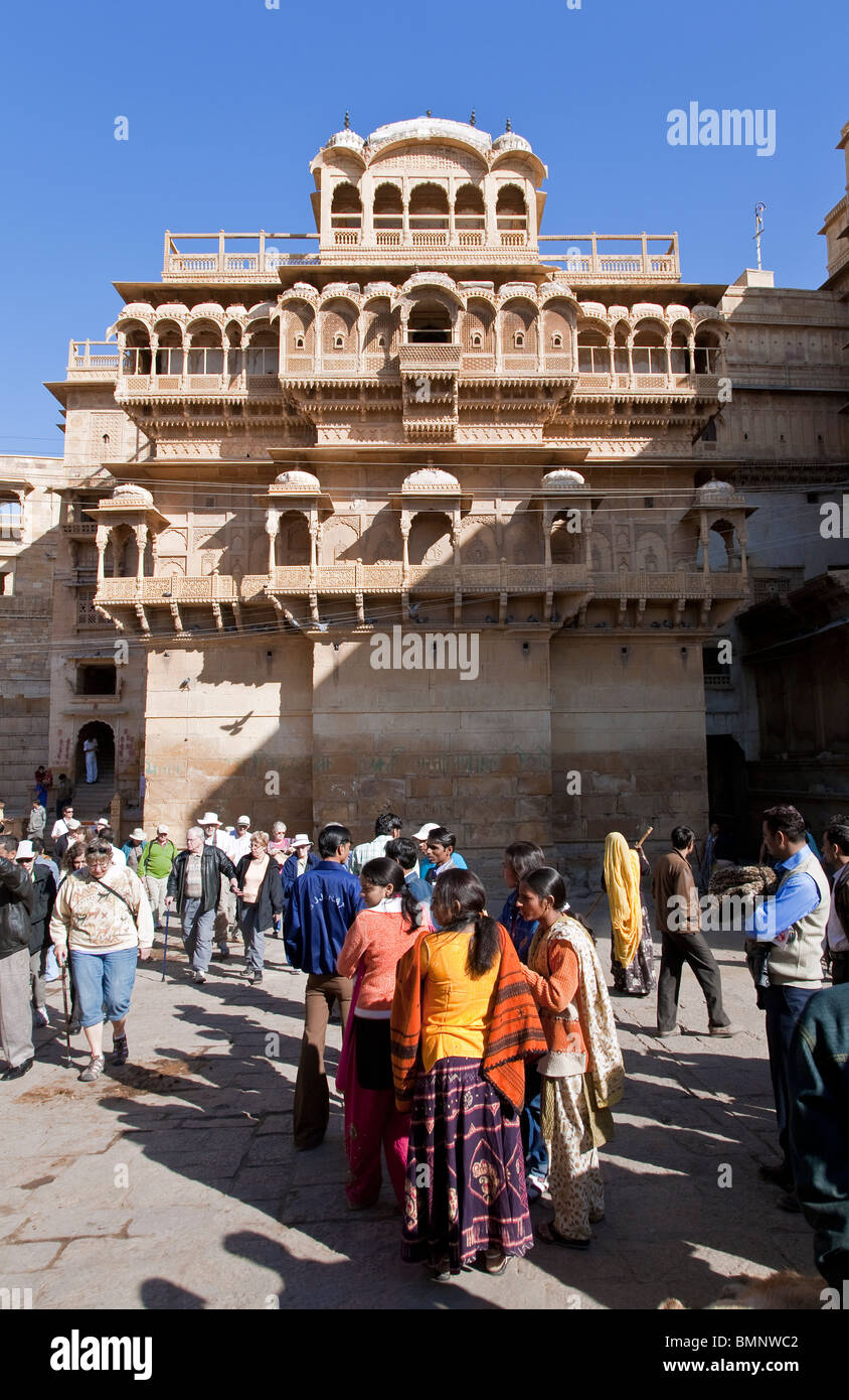 Palazzo di Jaisalmer. Il Rajasthan. India Foto Stock