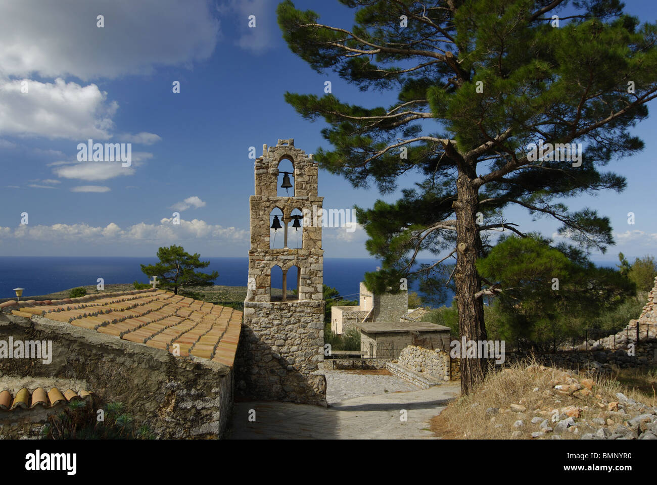 Chiesa greco-ortodossa di Mani penisola Grecia Foto Stock