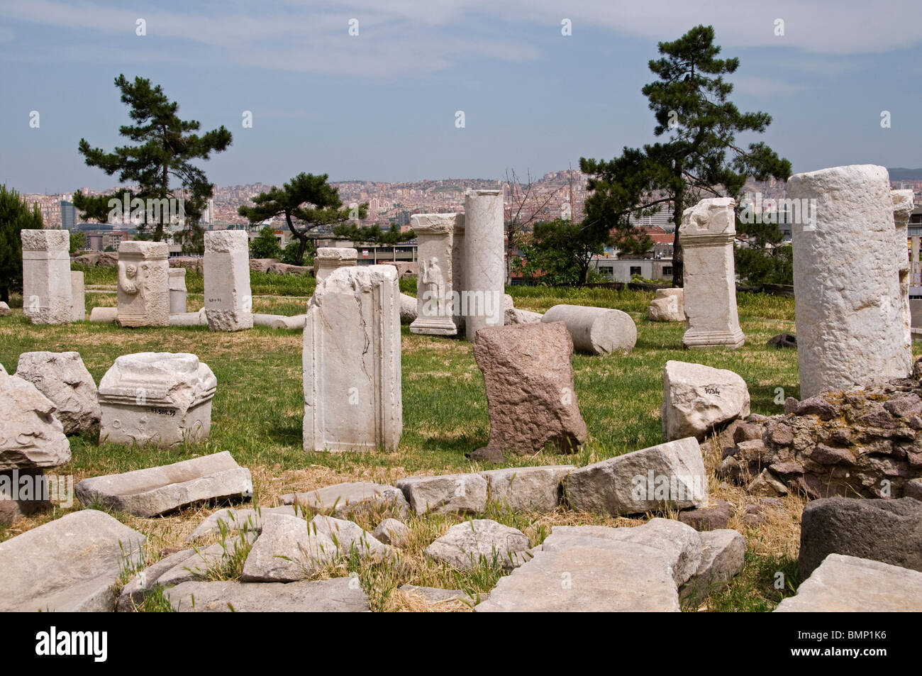 Bagni Romani Ankara Turchia sito archeologico Foto Stock