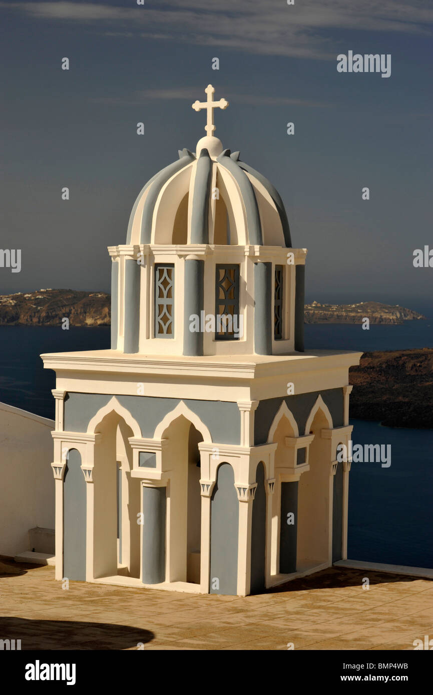 Chiesa Duomo Firostefani Santorini Cyclades Isole greche Foto Stock