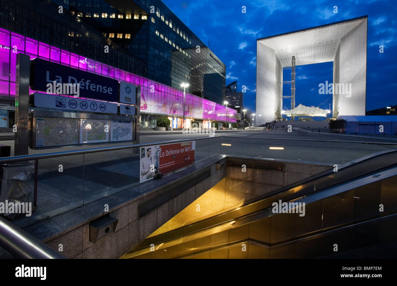 La Grande Arche de La Defense, Parigi Foto Stock