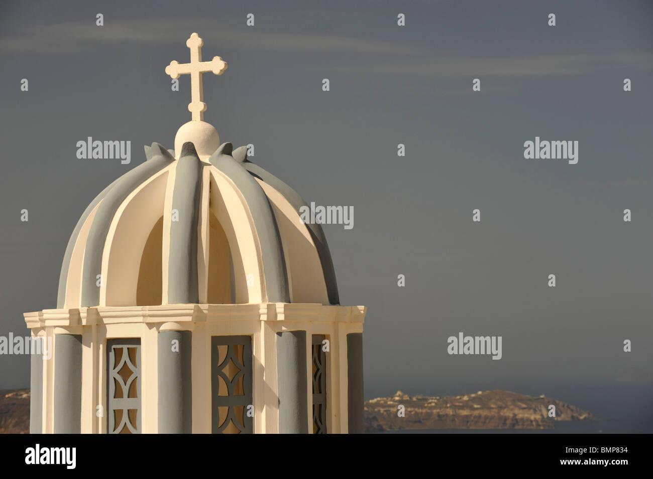 Chiesa Duomo Firostefani Santorini Cyclades Isole greche Foto Stock