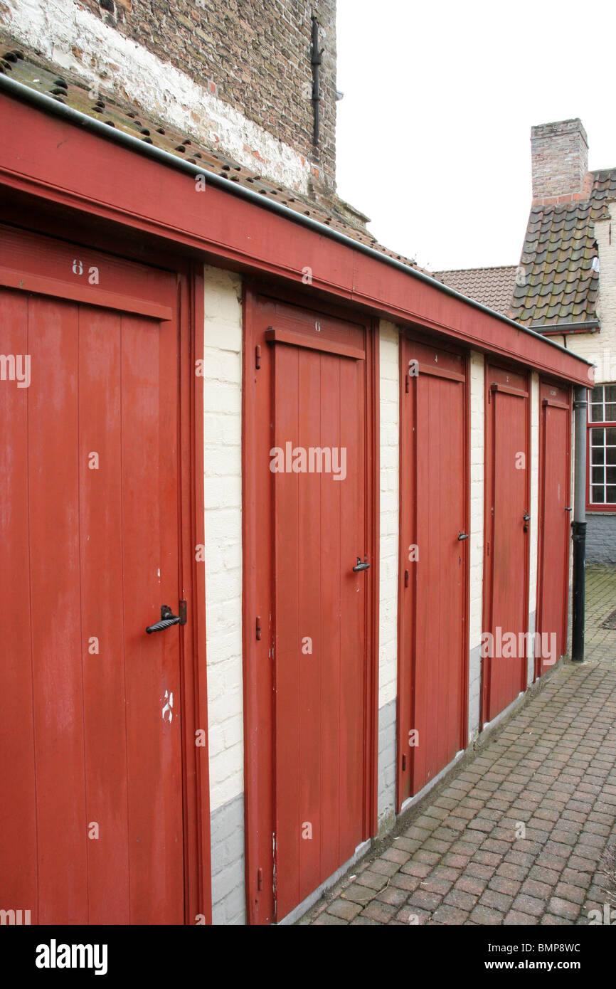 Lodge sociale a Bruges, Fiandre, in Belgio. L'Europa. Foto Stock