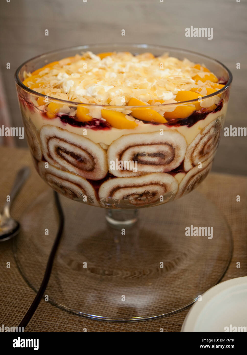 Zuppa inglese Foto Stock