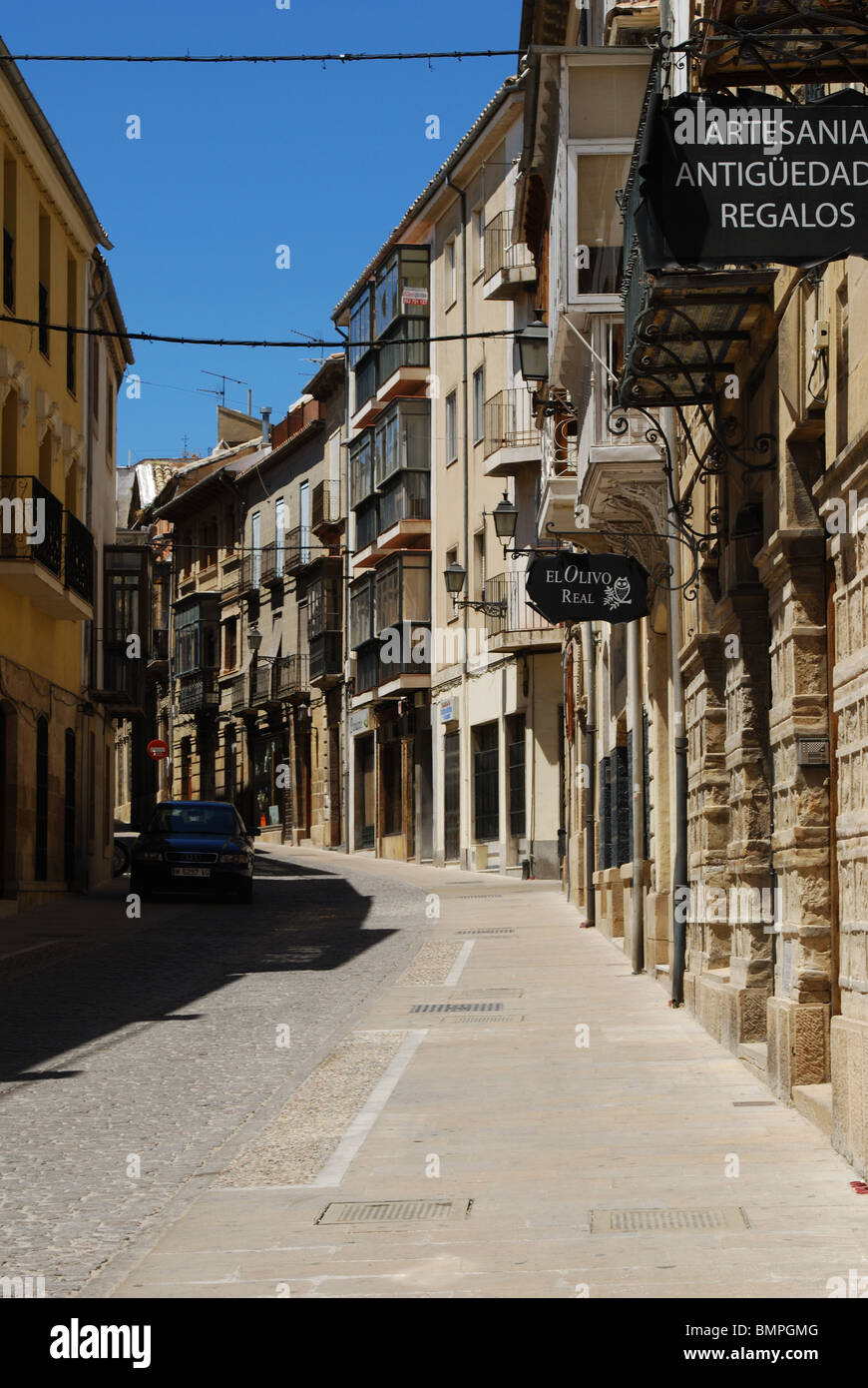 Inner City street, a Ubeda, Provincia di Jaen, Andalusia, Spagna, Europa occidentale. Foto Stock