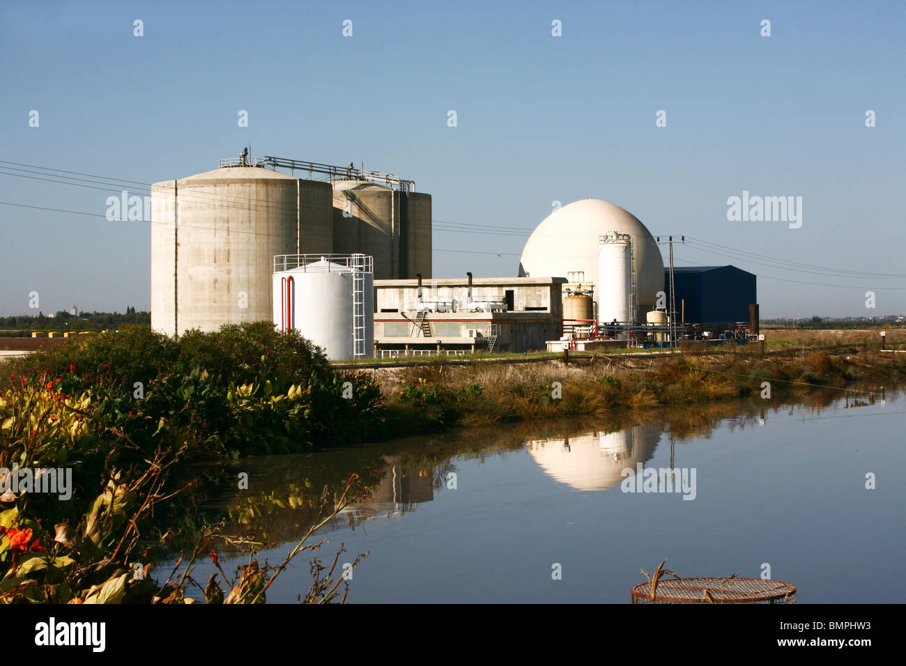 Agricolo di fanghi e di trattamento dei rifiuti Foto Stock