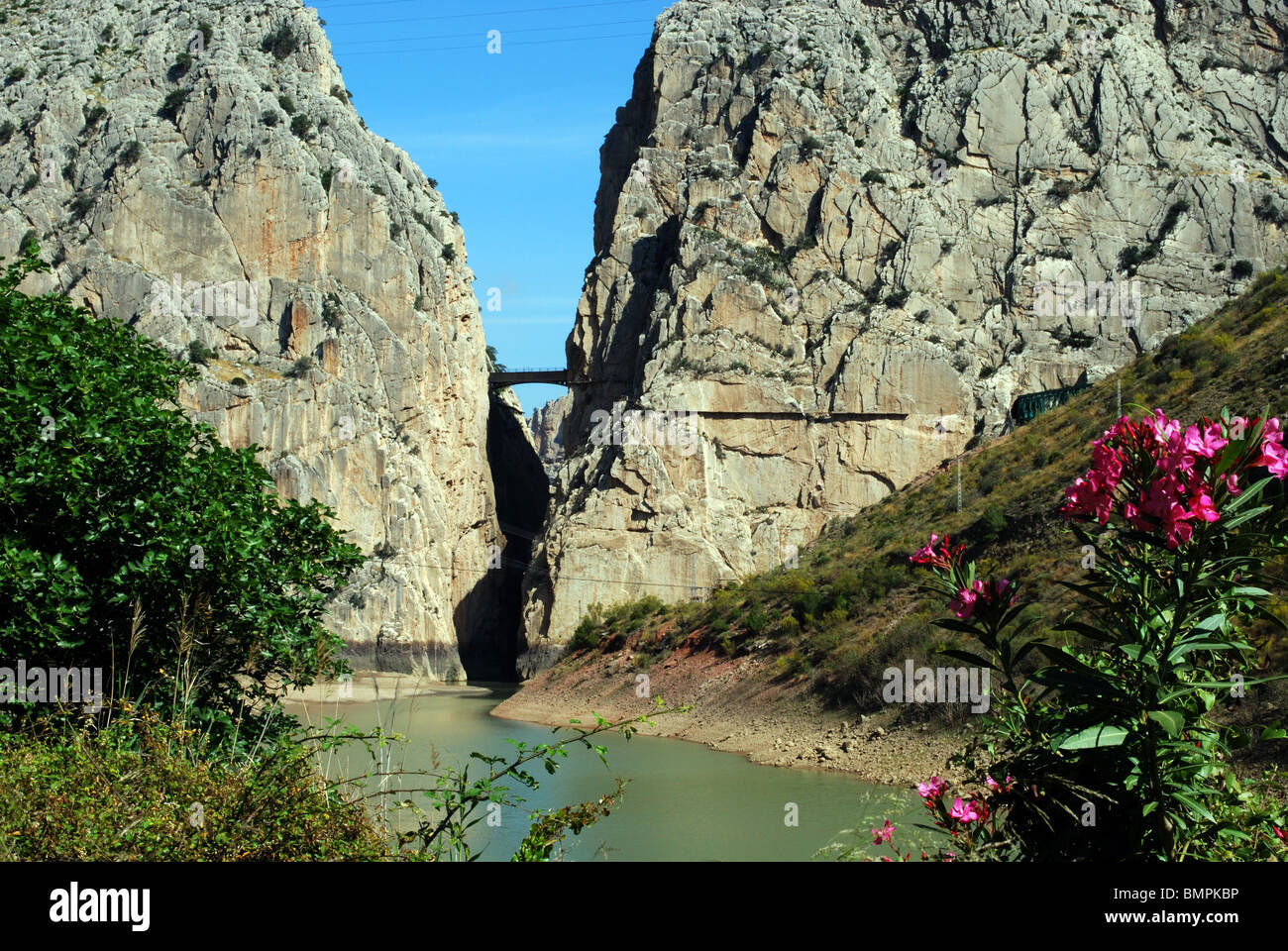 Chorro Gorge, El Chorro Garganta del Chorro, provincia di Malaga, Andalusia, Spagna, Europa occidentale. Foto Stock