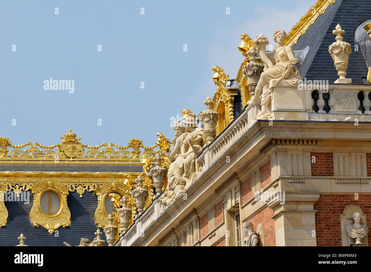 Il castello di Versailles FRANCIA Foto Stock
