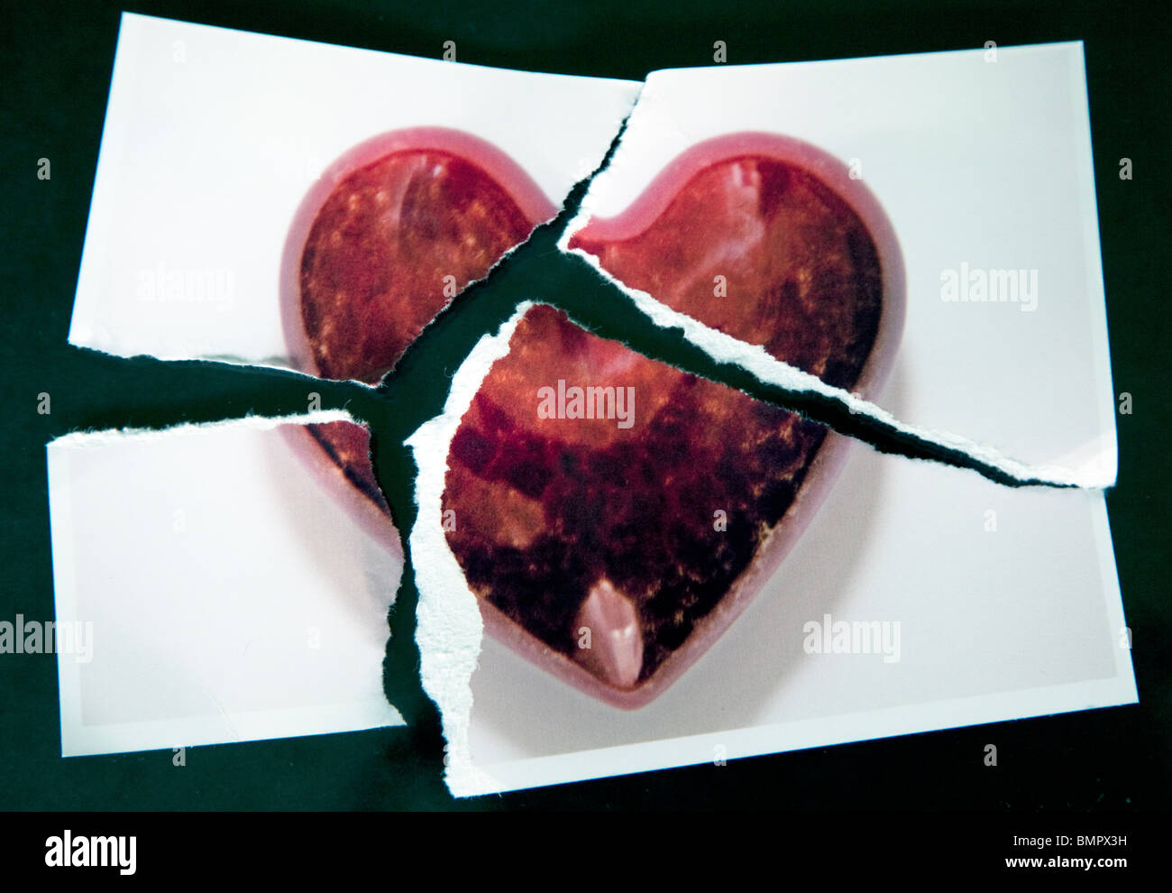 Cuore spezzato Foto Stock