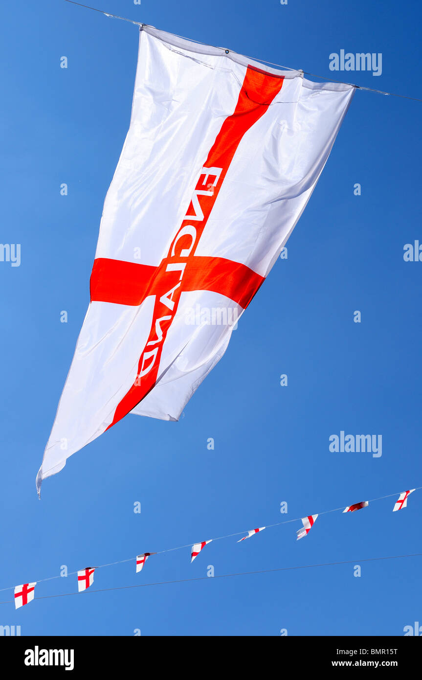 St George Cross ''bandiera inglese''Coppa del Mondo 2010. Foto Stock
