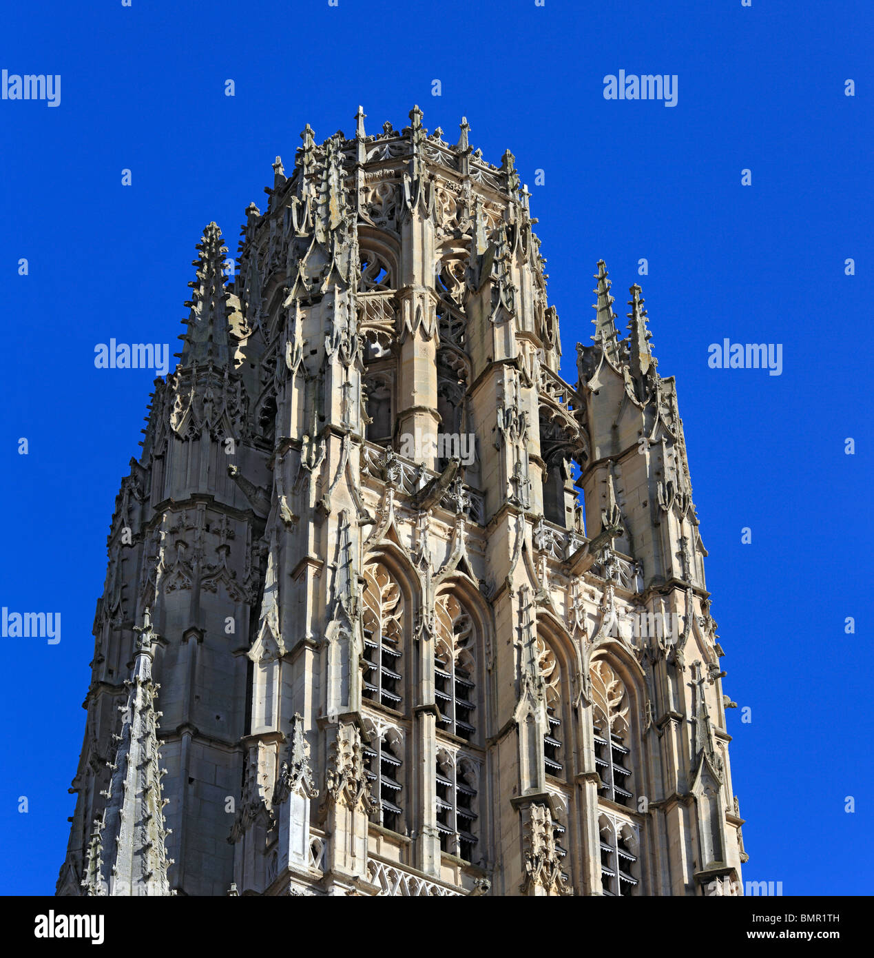 Cattedrale di Rouen, Rouen, dipartimento Seine-Maritime, Alta Normandia, Francia Foto Stock