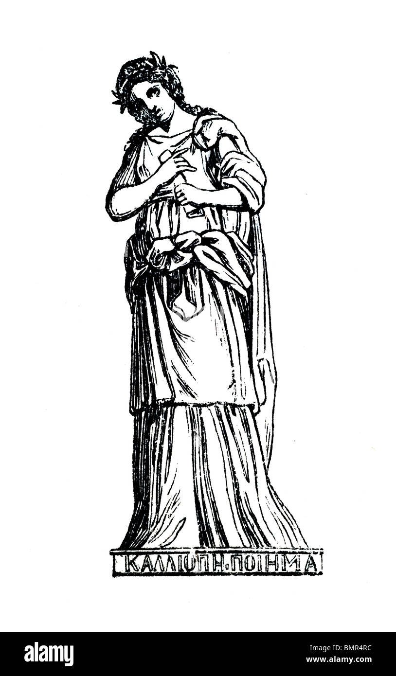 Calliope dea della poesia epica immagini e fotografie stock ad alta
