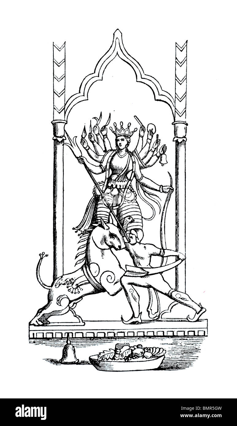Durga Poudjah Foto Stock