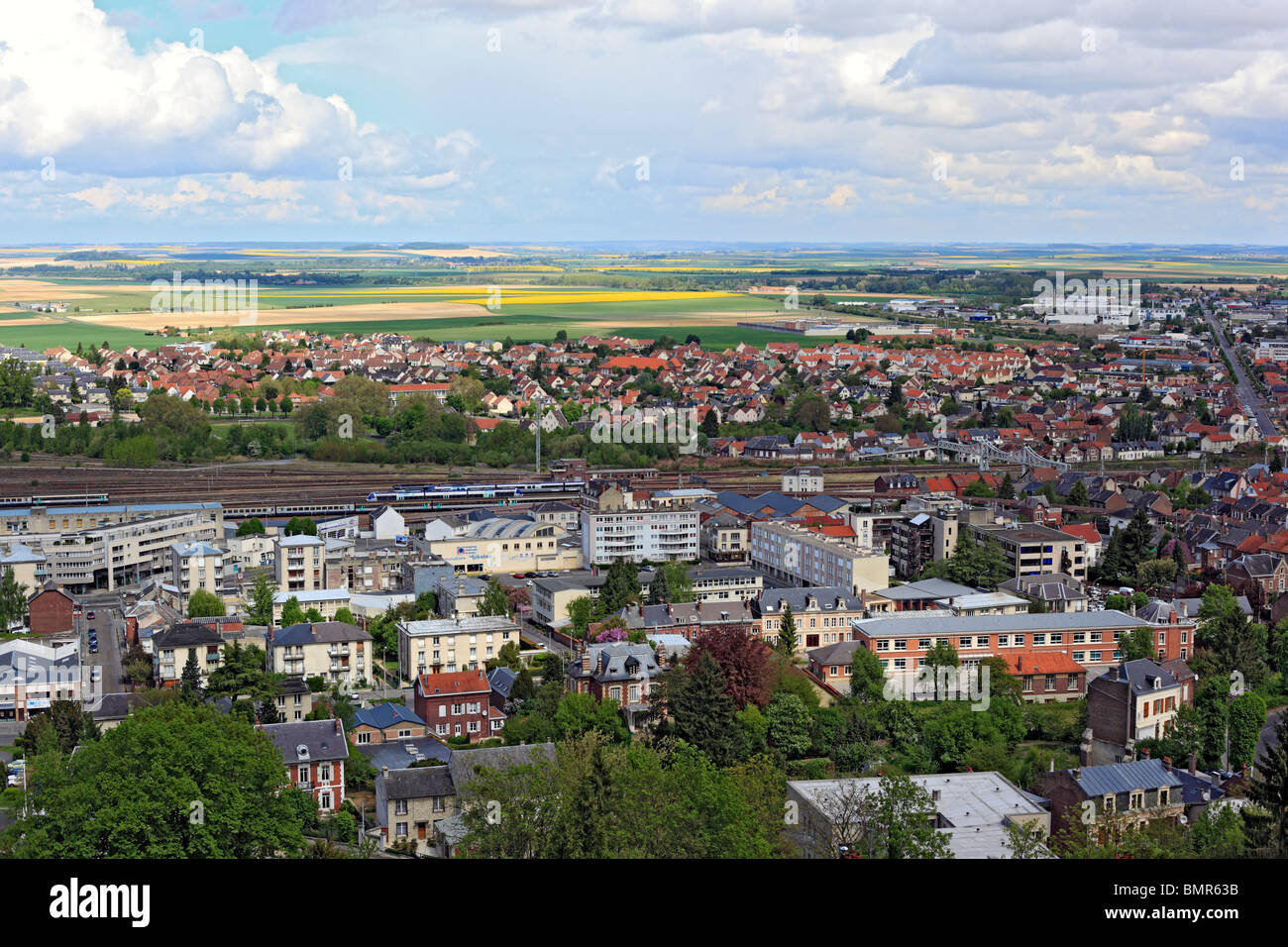 Laon, dipartimento Aisne, Picardia, Francia Foto Stock