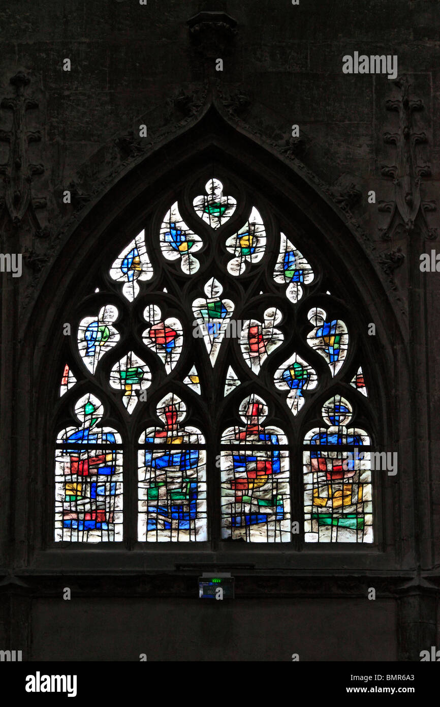 Chiesa di Saint-Maclou, Rouen, dipartimento Seine-Maritime, Alta Normandia, Francia Foto Stock