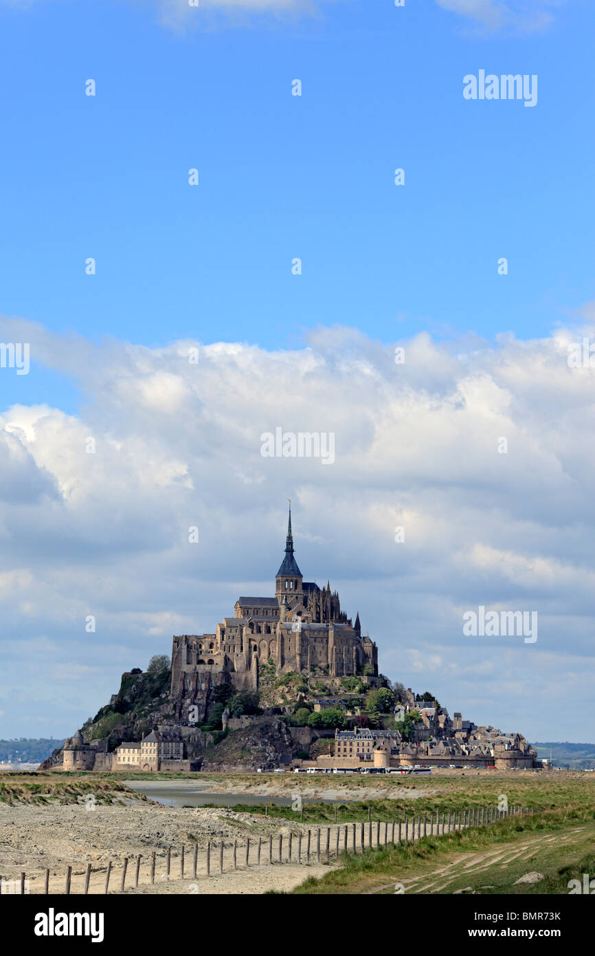 Mont Saint-Michel, Manche department, Bassa Normandia, Francia Foto Stock