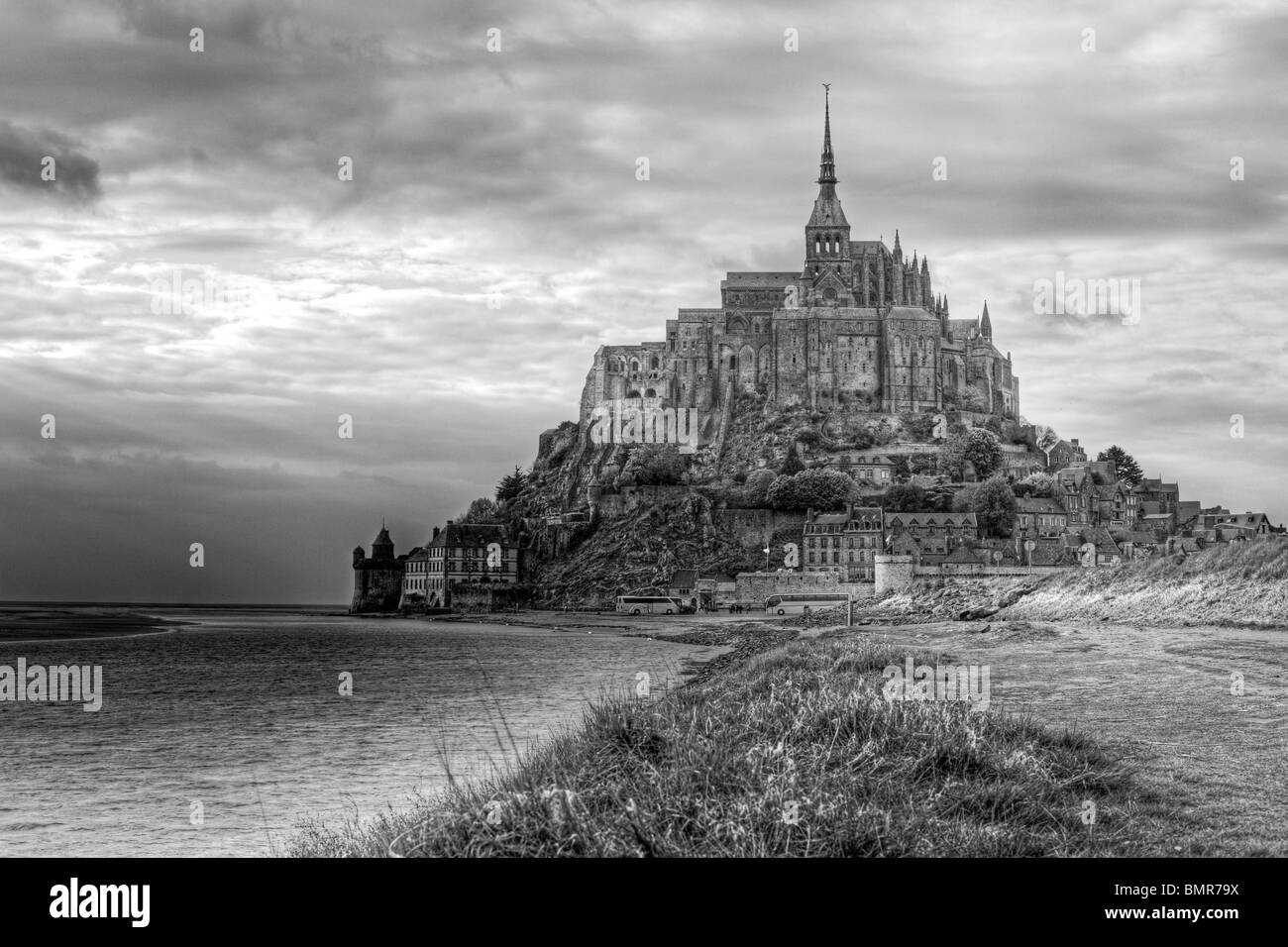 Mont Saint-Michel, Manche department, Bassa Normandia, Francia Foto Stock