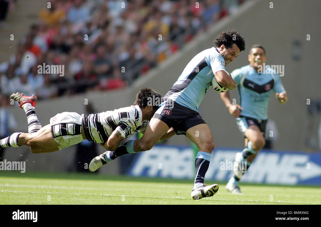 Il Carnegie Challenge Cup finale tra Hull FC e St Helens allo Stadio di Wembley a Londra, il 30 agosto 2008. Foto Stock