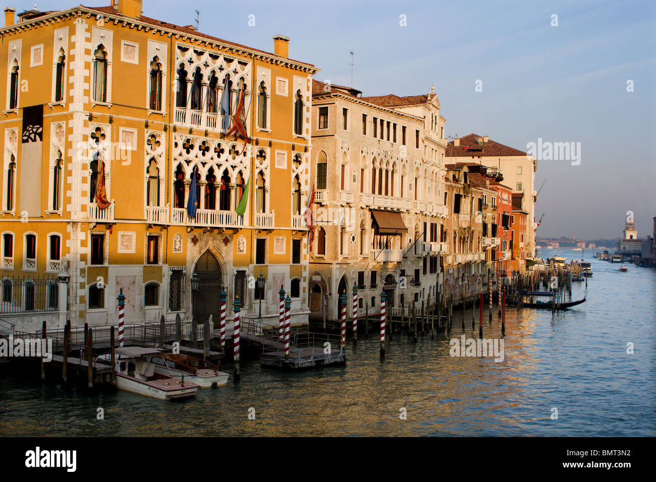 Venezia - Canal Grande nella luce della sera Foto Stock