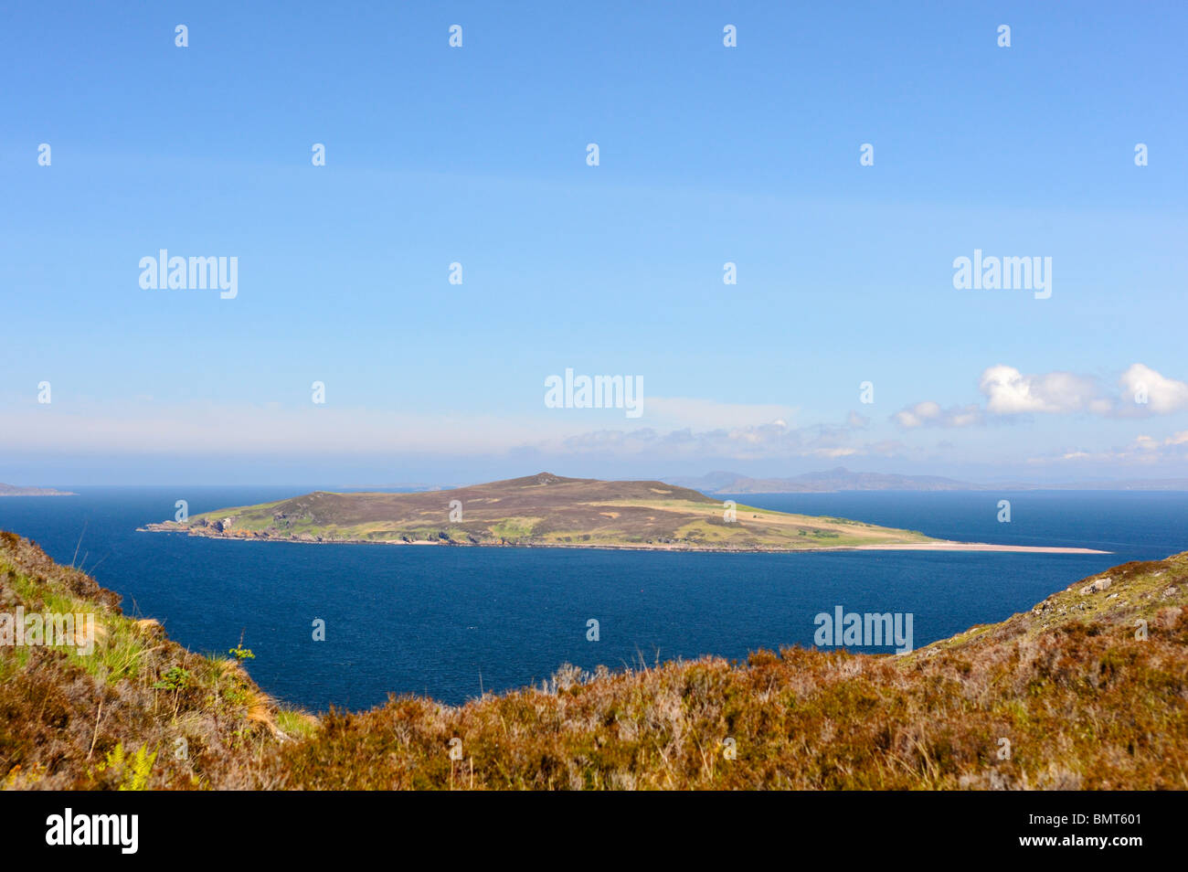 Gruinard Island, Gruinard Bay, Wester Ross, Scotland, Regno Unito, Europa. Foto Stock