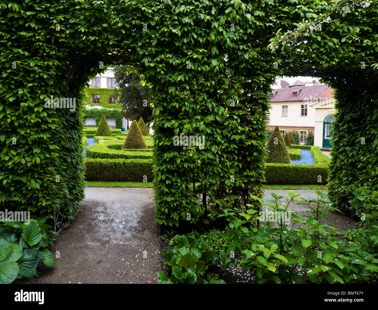 Vrtbovská zahrada - Il Vrtba giardino barocco, Praga, Repubblica Ceca Republc Foto Stock