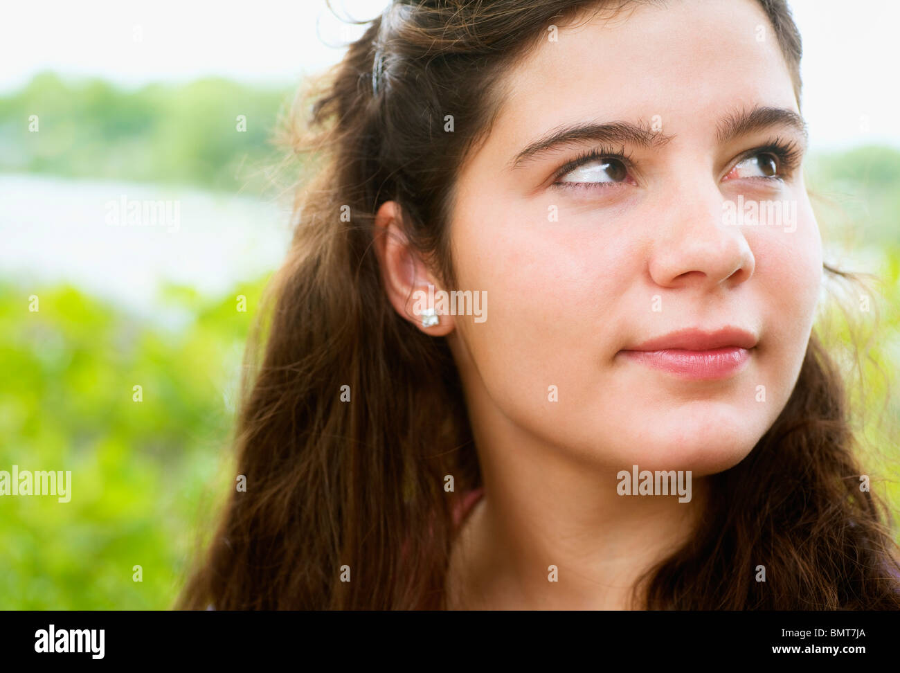 Ritratto di una giovane donna Foto Stock