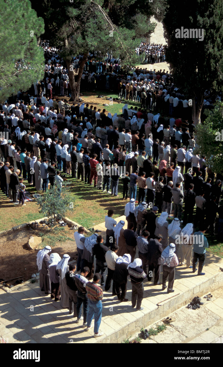 Israele, Gerusalemme, Venerdì la preghiera di Al Aqsa Foto Stock
