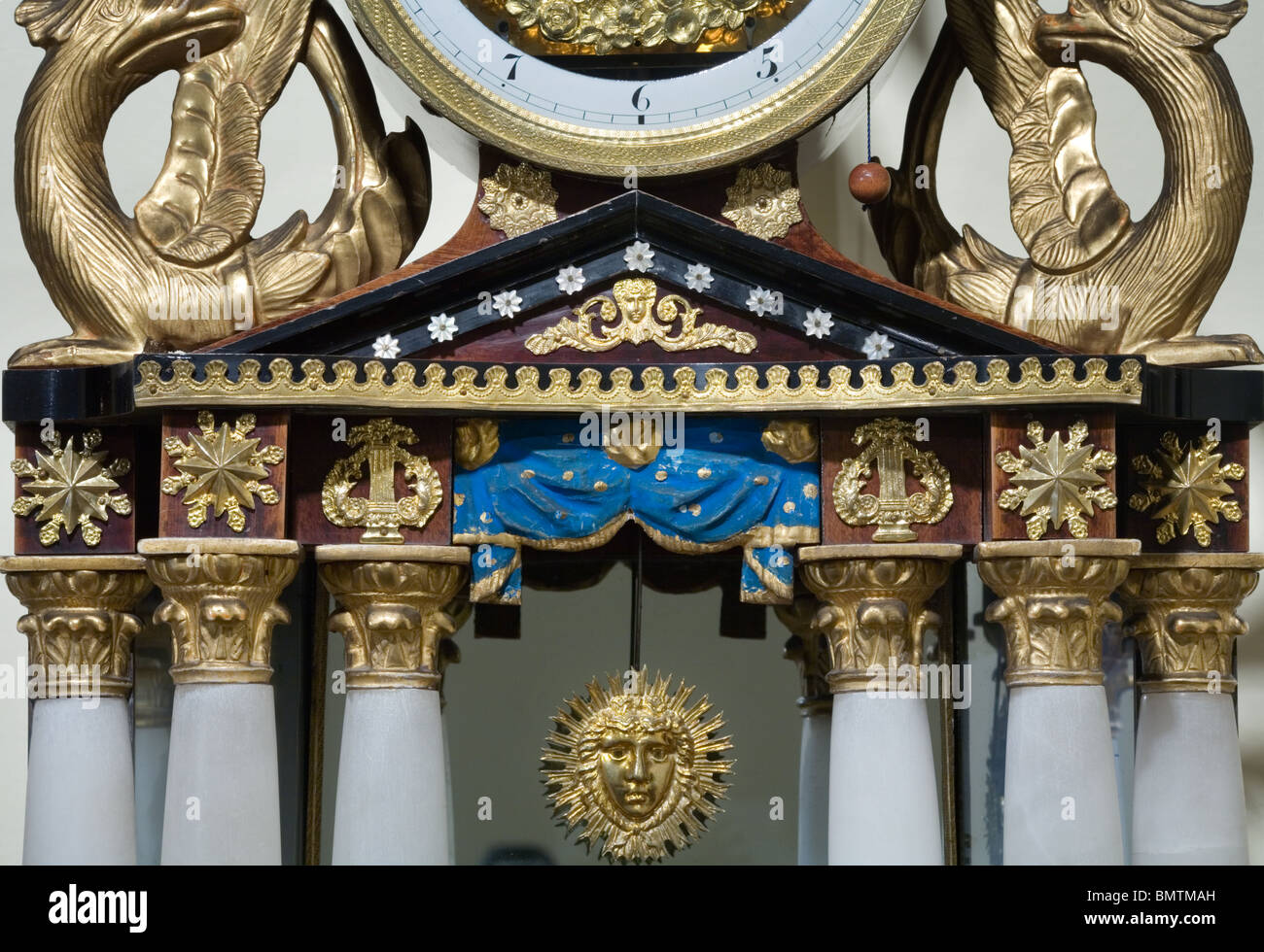 Tabella vintage o Clock Mantel Foto Stock