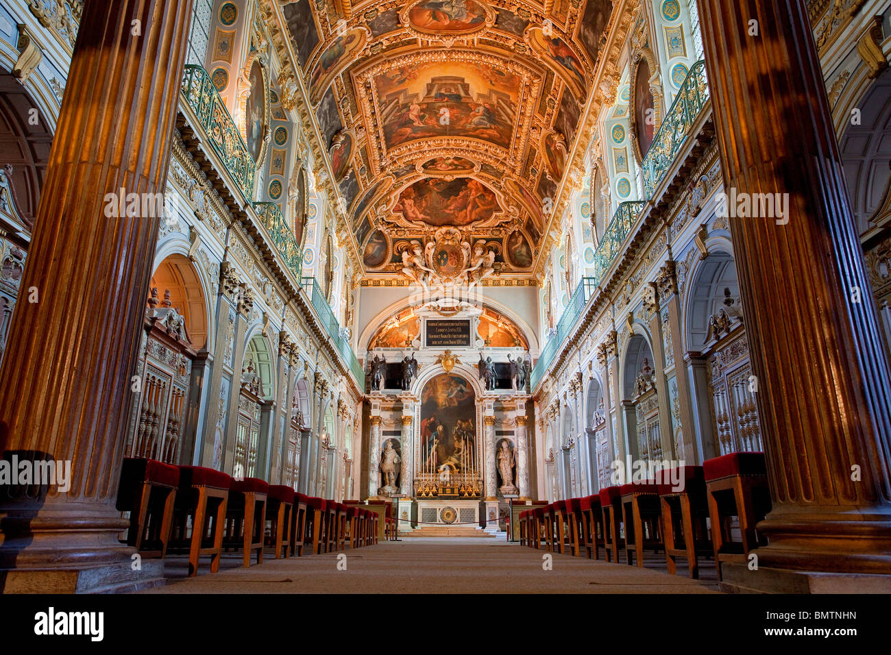 In Francia, il castello di Fontainebleau, Chapelle de la Trinite (Trinità Cappella) Foto Stock
