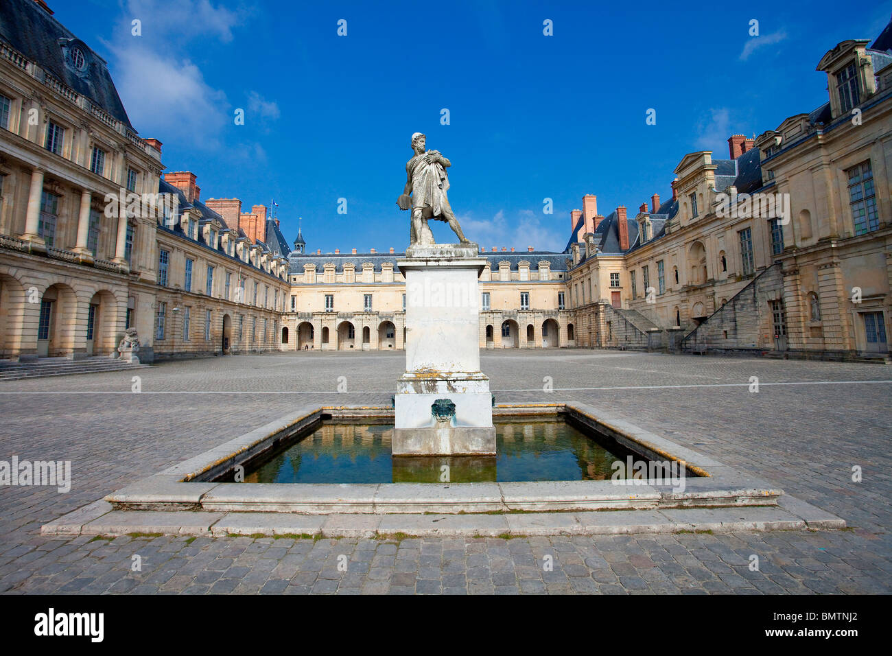 In Francia, il castello di Fontainebleau Foto Stock