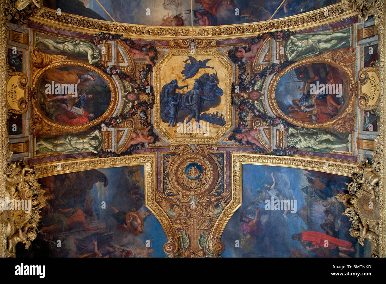 Chateau de Versailles, Galerie des glacés, la sala degli specchi Foto Stock