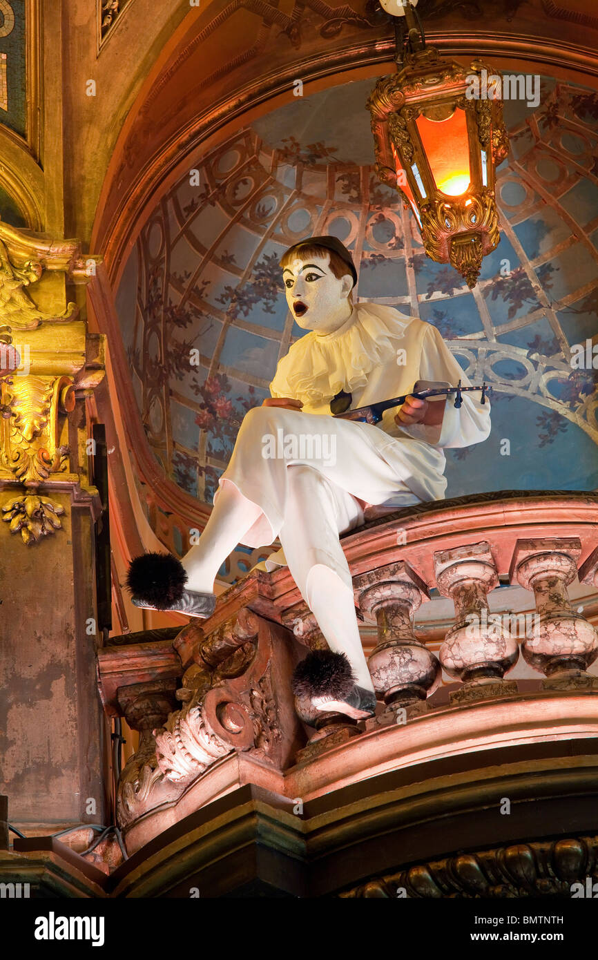 Pierrot, museo Grevin, Parigi, Francia Foto Stock