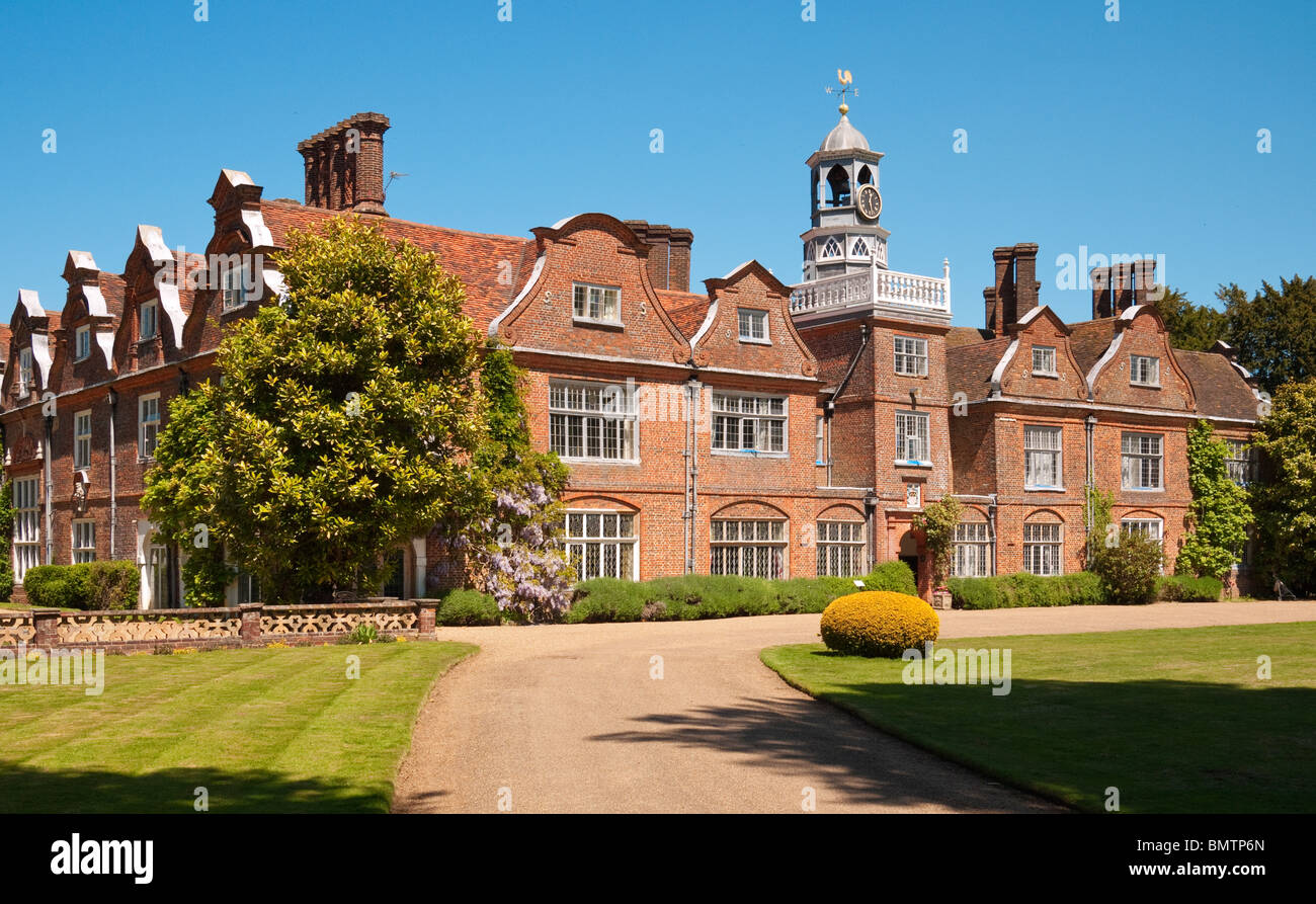 Rothamsted Manor, nella motivazione della Rothamsted Research, vicino a Harpenden, Hertfordshire, Regno Unito Foto Stock