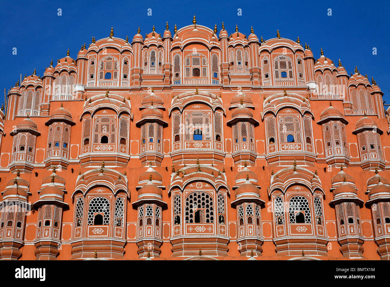 Il palazzo dei venti, Jaipur, Rajasthan, India Foto Stock