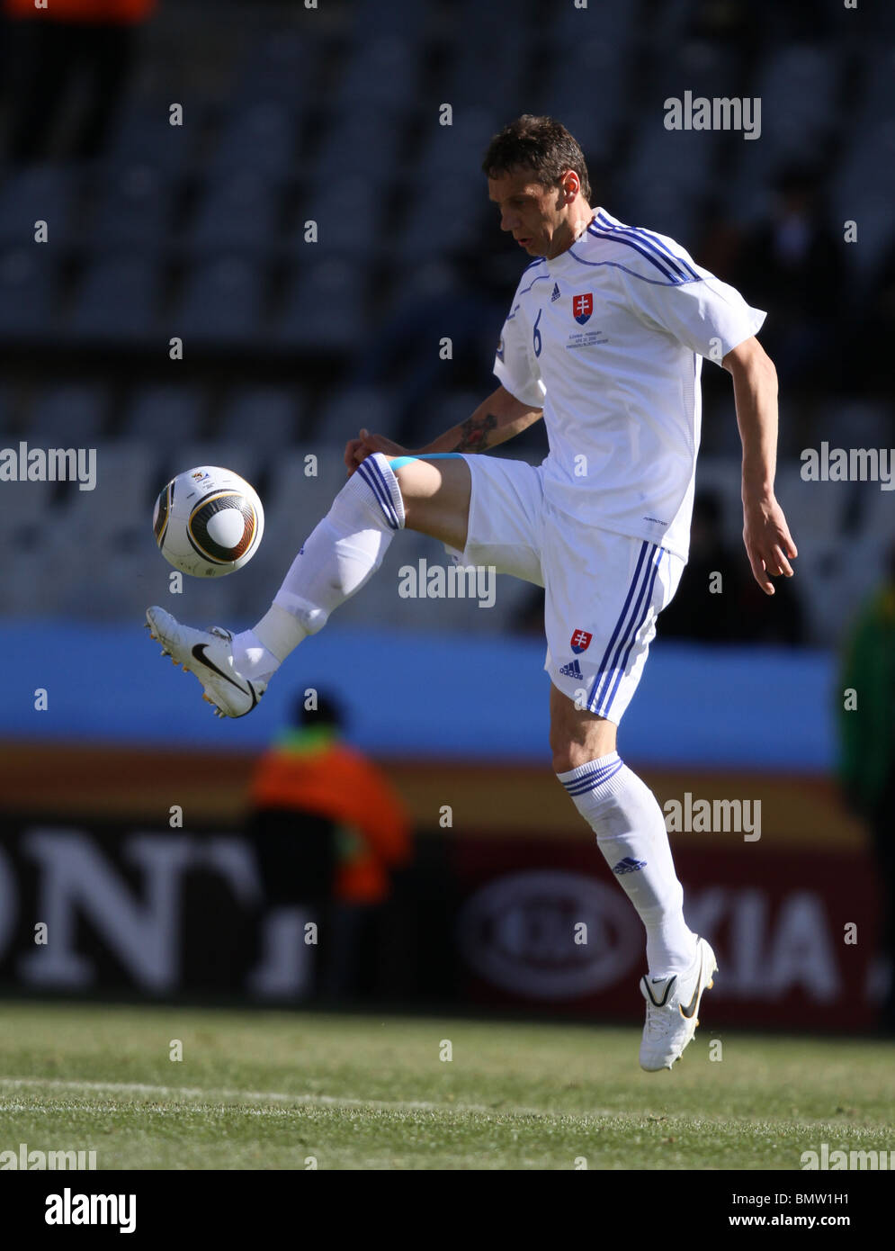 ZDENKO ferrovia Štrba, SLOVACCHIA V PARAGUAY lo Stadio Free State BLOEMFONTEIN SUD AFRICA 20 Giugno 2010 Foto Stock