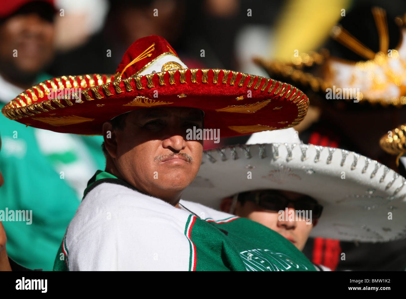 Ventola messicano SLOVACCHIA V PARAGUAY lo Stadio Free State BLOEMFONTEIN SUD AFRICA 20 Giugno 2010 Foto Stock