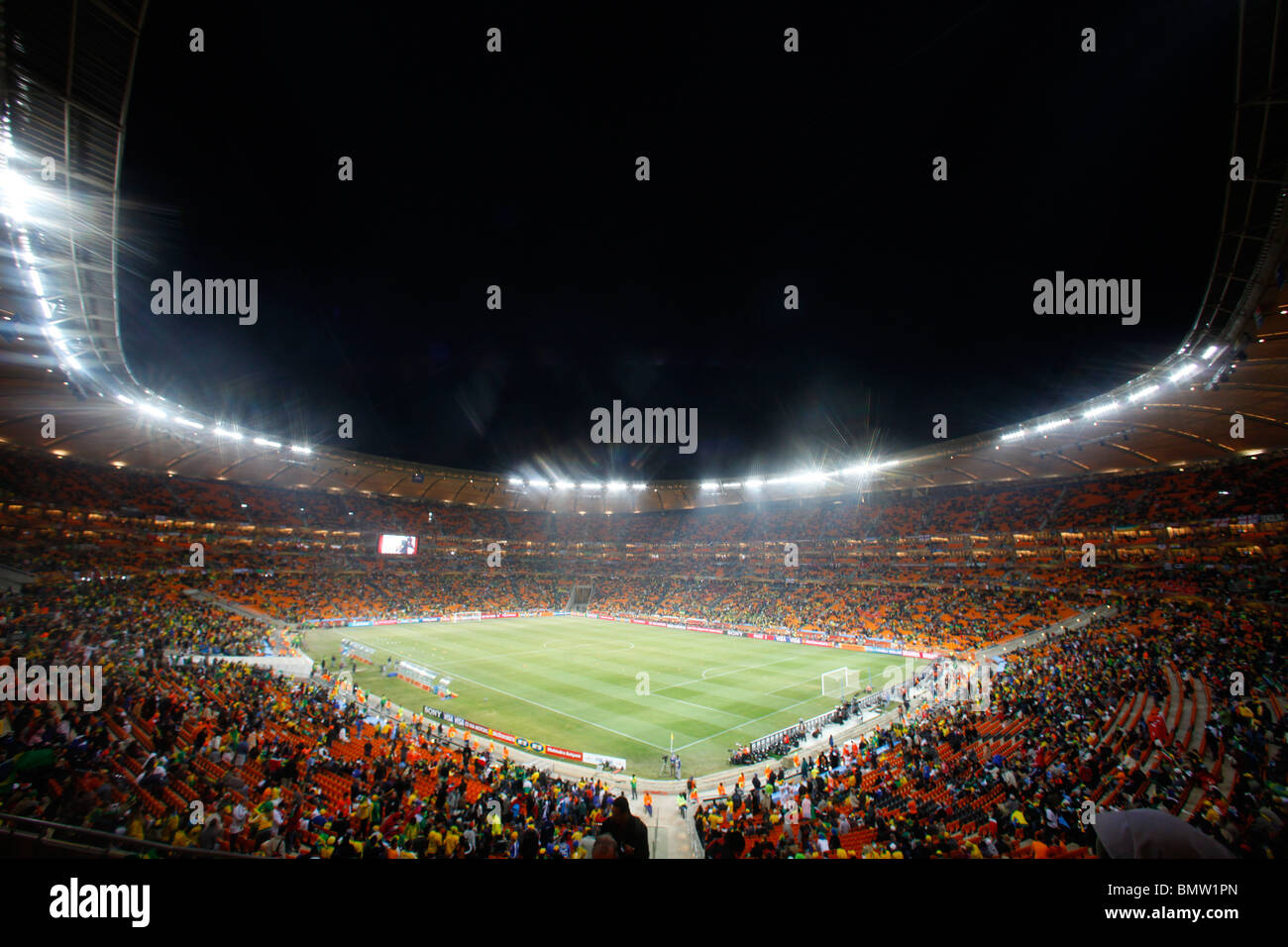 Riflettori su Al Soccer City BRASILE V COSTA D AVORIO SOCCER CITY Johannesburg Sudafrica 20 Giugno 2010 Foto Stock