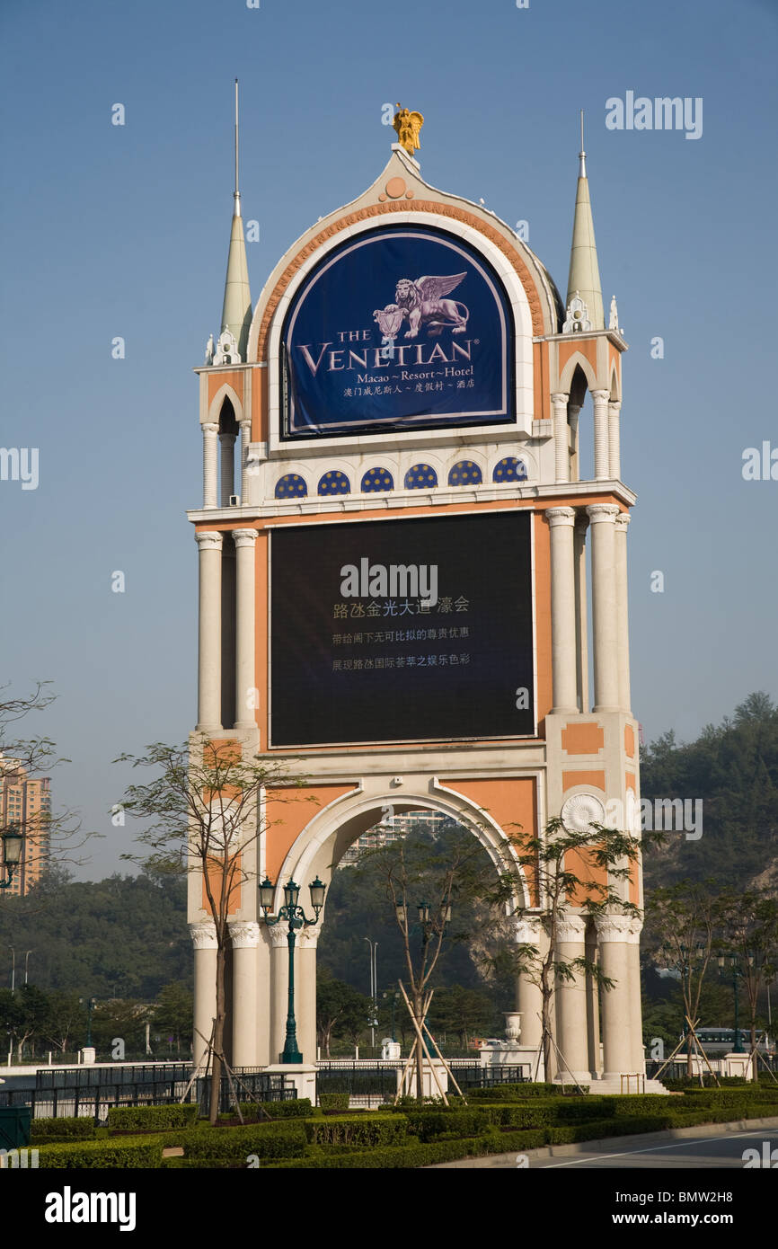 Casinò veneziano Macao segno segni signage Cina Foto Stock
