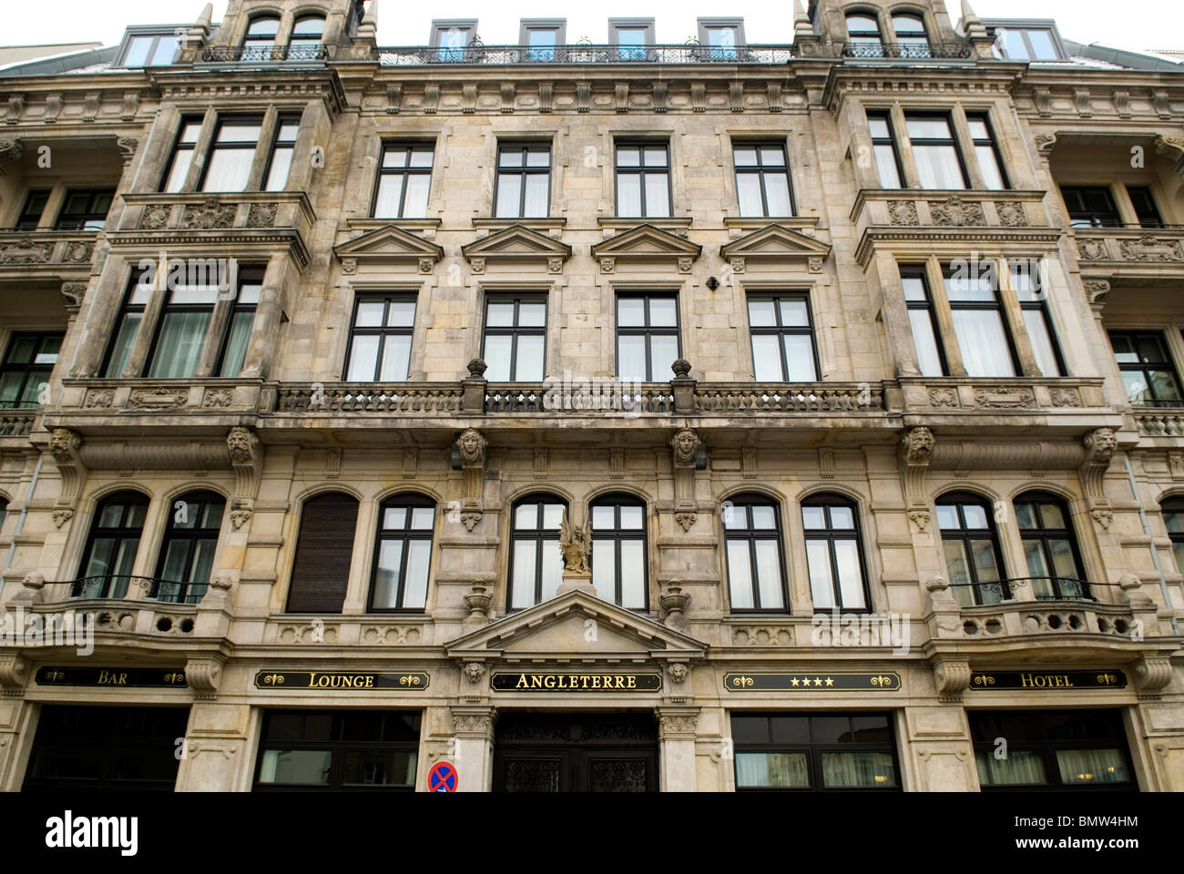 Facciata di Angleterre Hotel Friedrichstrasse Berlino Germania Foto Stock