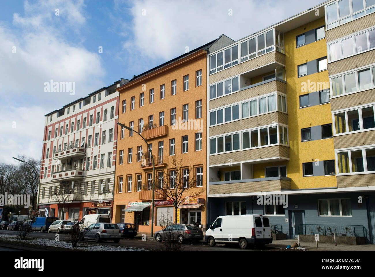 Edifici di appartamenti Berlino Germania Europa Foto Stock