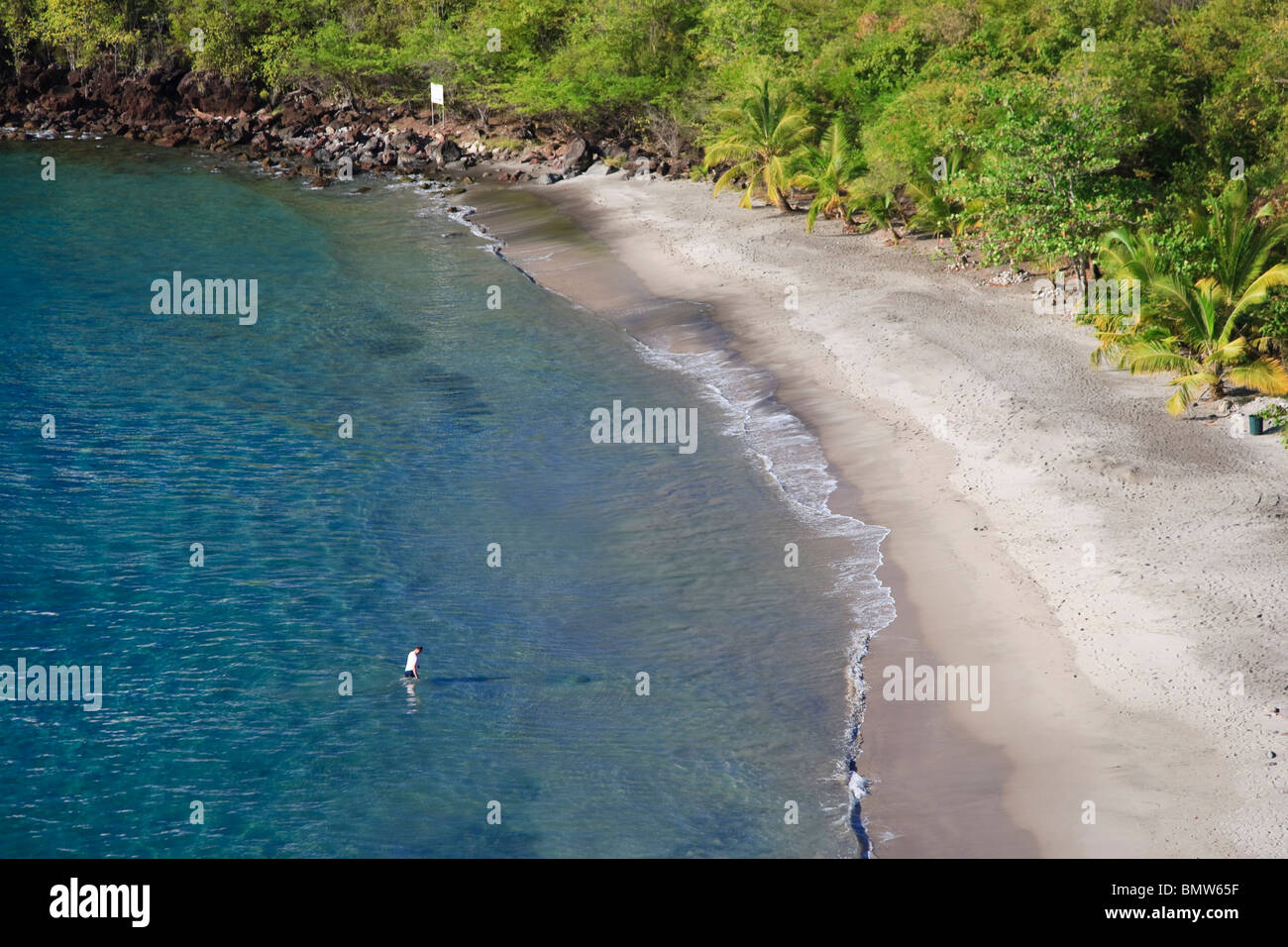 Caraibi, St Lucia, Anse Cochon Beach Foto Stock