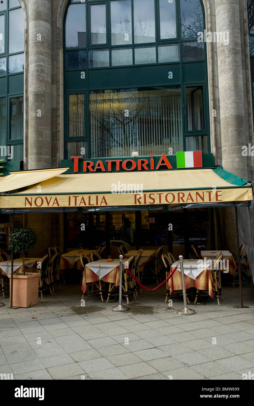 Trattoria Ristorante Italiano Berlino Germania Foto Stock