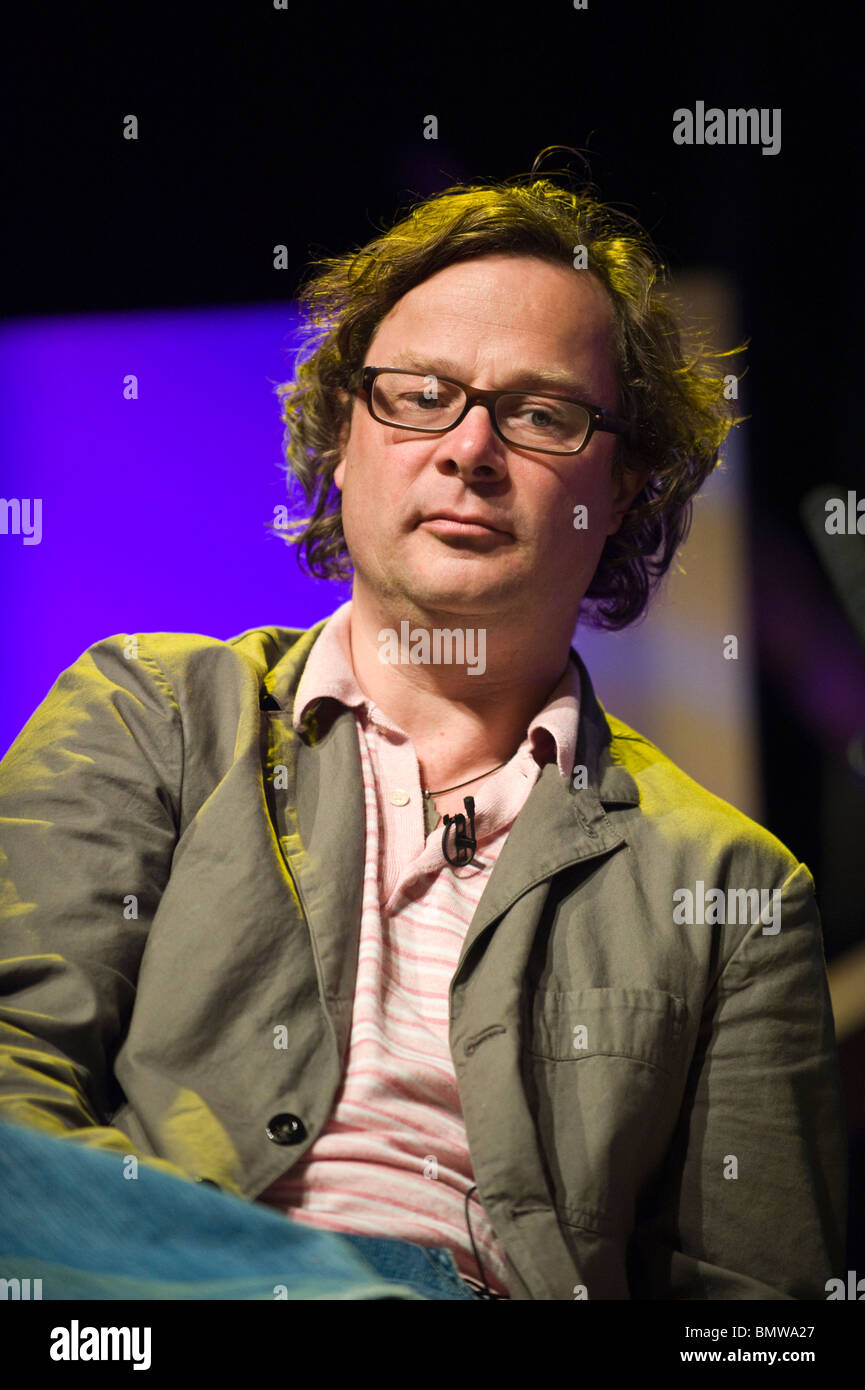 Hugh Fearnley-Whittingstall raffigurato a Hay Festival 2010 Hay on Wye Powys Wales UK Foto Stock