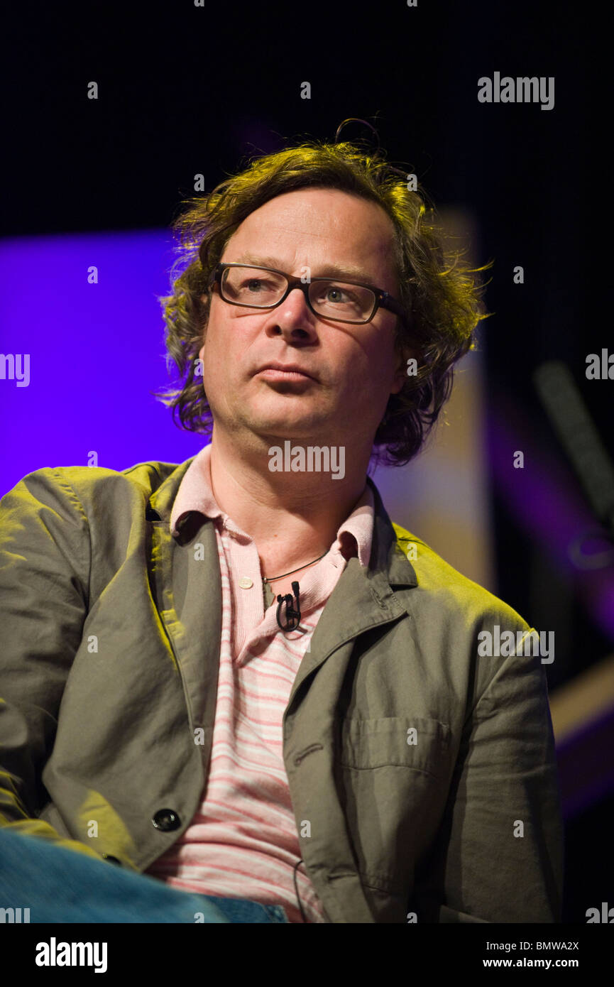 Hugh Fearnley-Whittingstall raffigurato a Hay Festival 2010 Hay on Wye Powys Wales UK Foto Stock