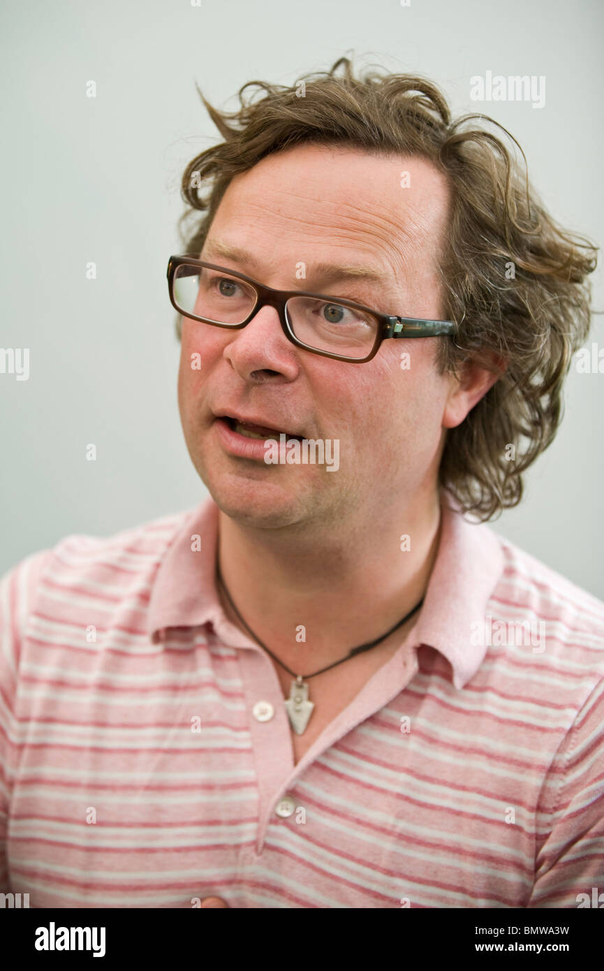 Hugh Fearnley-Whittingstall raffigurato a Hay Festival 2010 Hay on Wye Powys Wales UK Foto Stock
