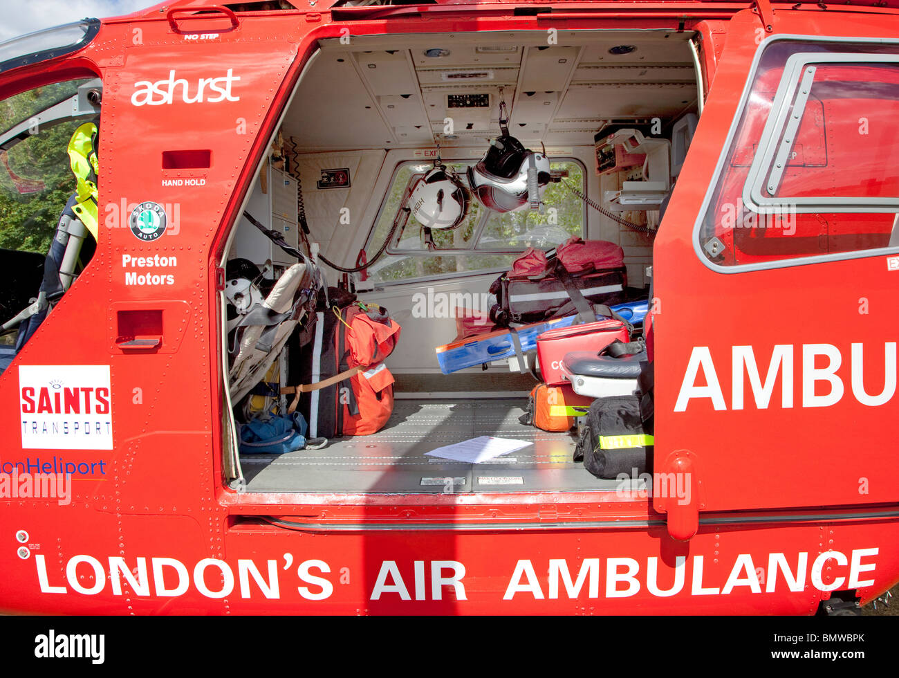London's Air Ambulance Servizio elicottero Foto Stock