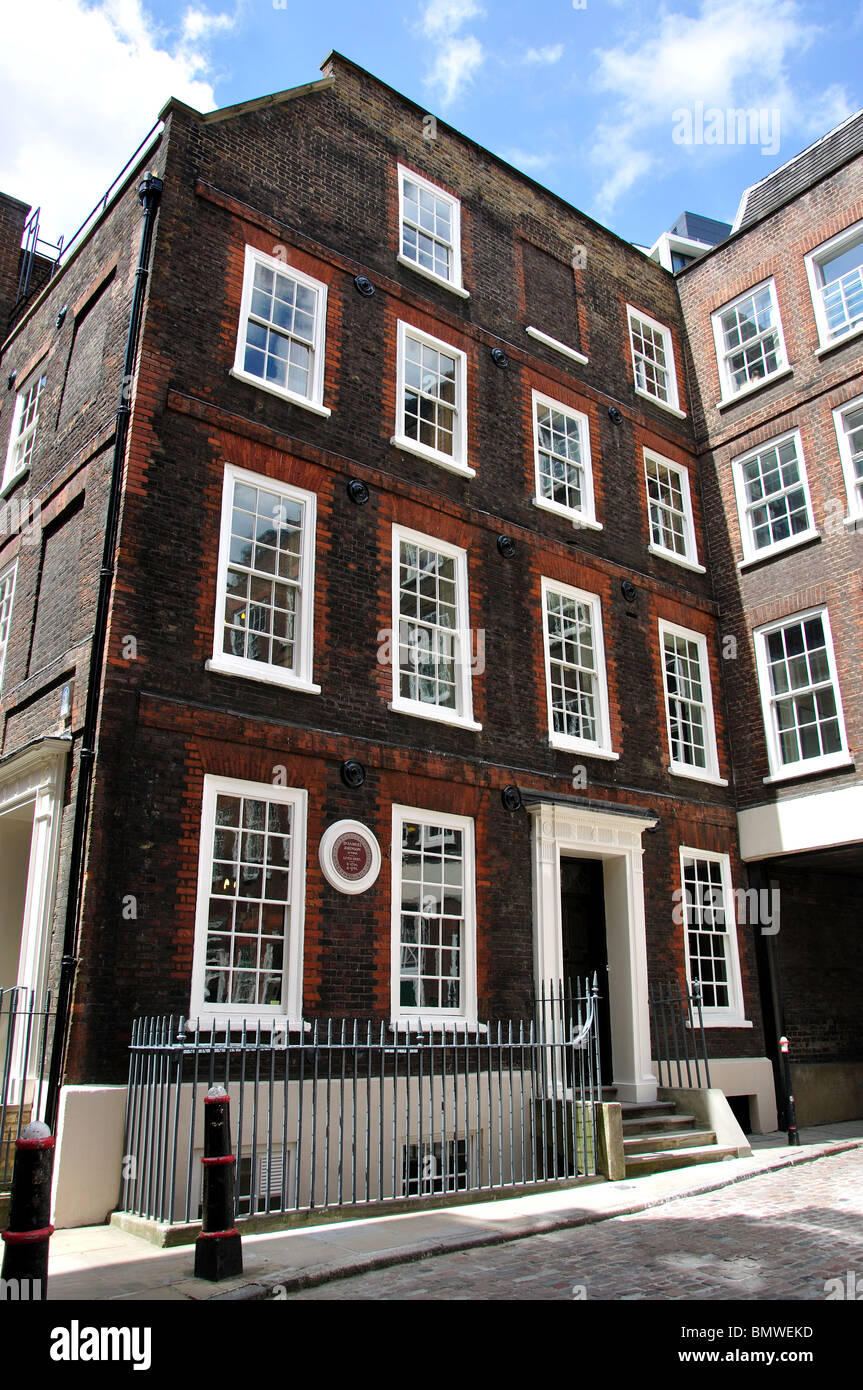 Dr Johnson's House, Gough Square, City of London, Greater London, England, Regno Unito Foto Stock