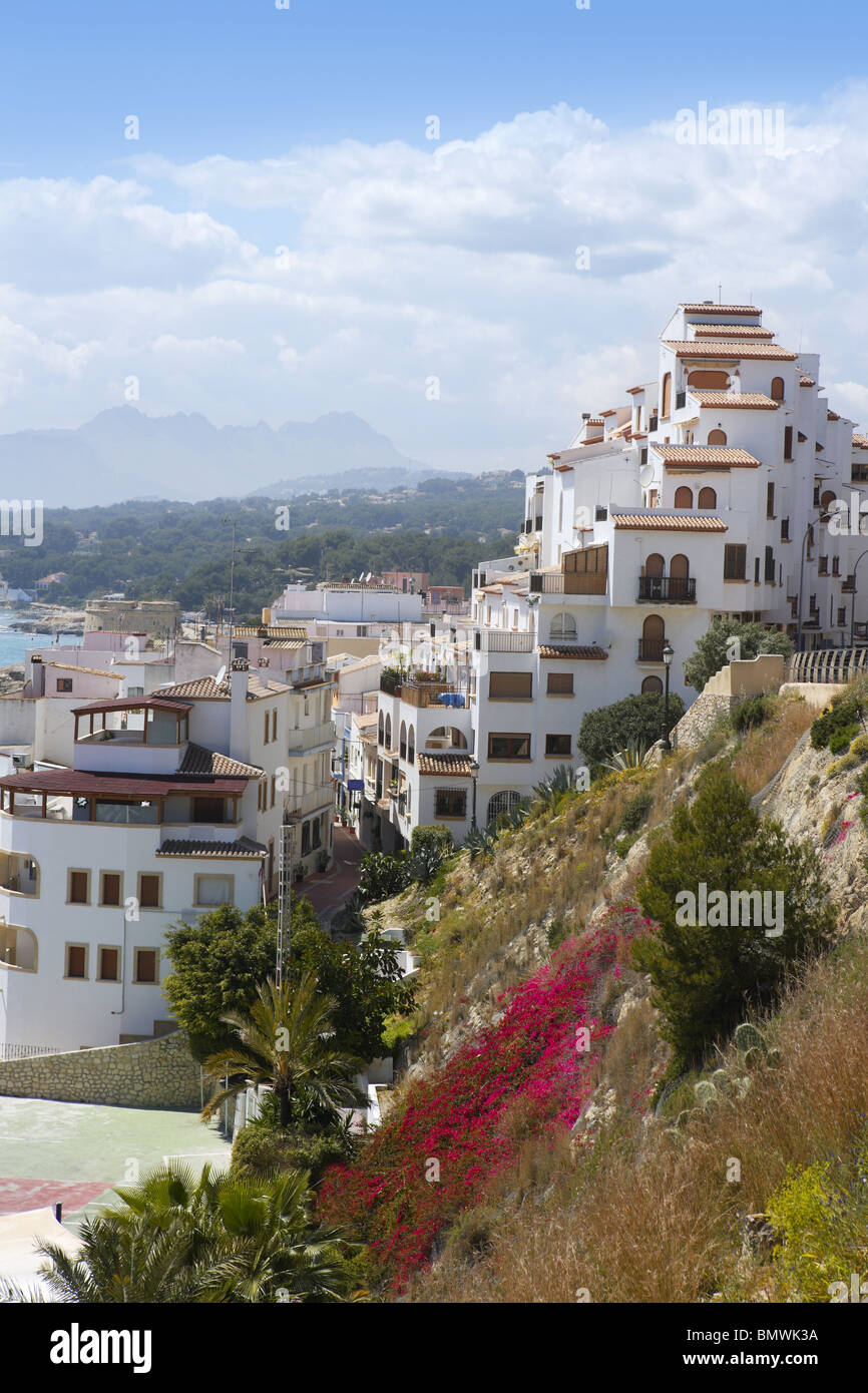 Moraira village paese mediterraneo in Spagna Alicante provincia Foto Stock