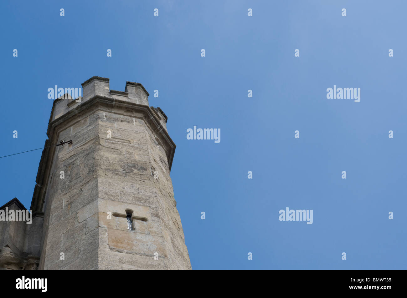 Il Palazzo del Vescovo Gatehouse torretta in pozzetti, Inghilterra Foto Stock