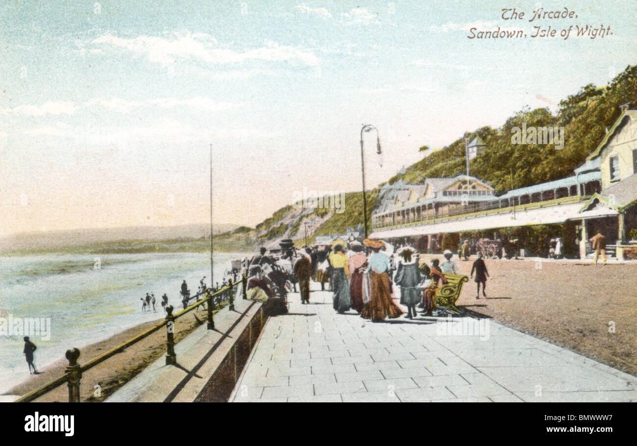 L'Arcade, Sandown, Isle of Wight, 1918 Foto Stock
